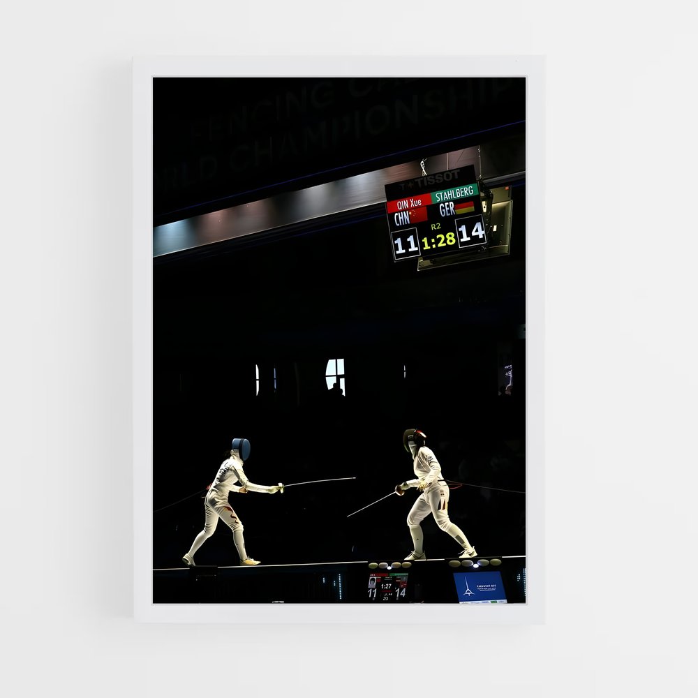 Poster European championships remporter – affiche Escrime (vue 3)